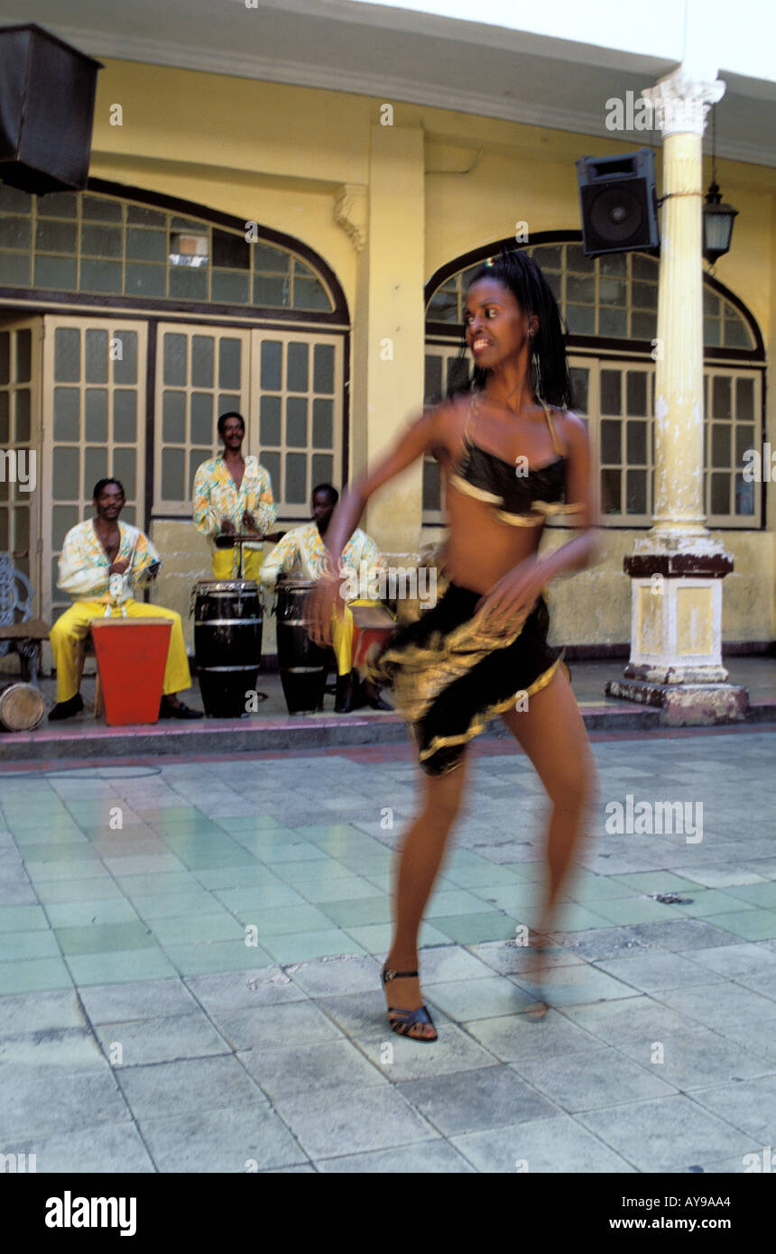 Calle Heredia young women School of Rumba dance Santiago de Cuba Cuba  Central America Stock Photo - Alamy