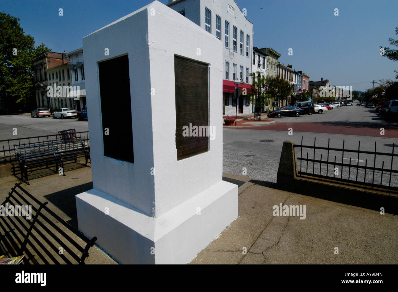 underground railroad memorial Ripley ohio Stock Photo Alamy