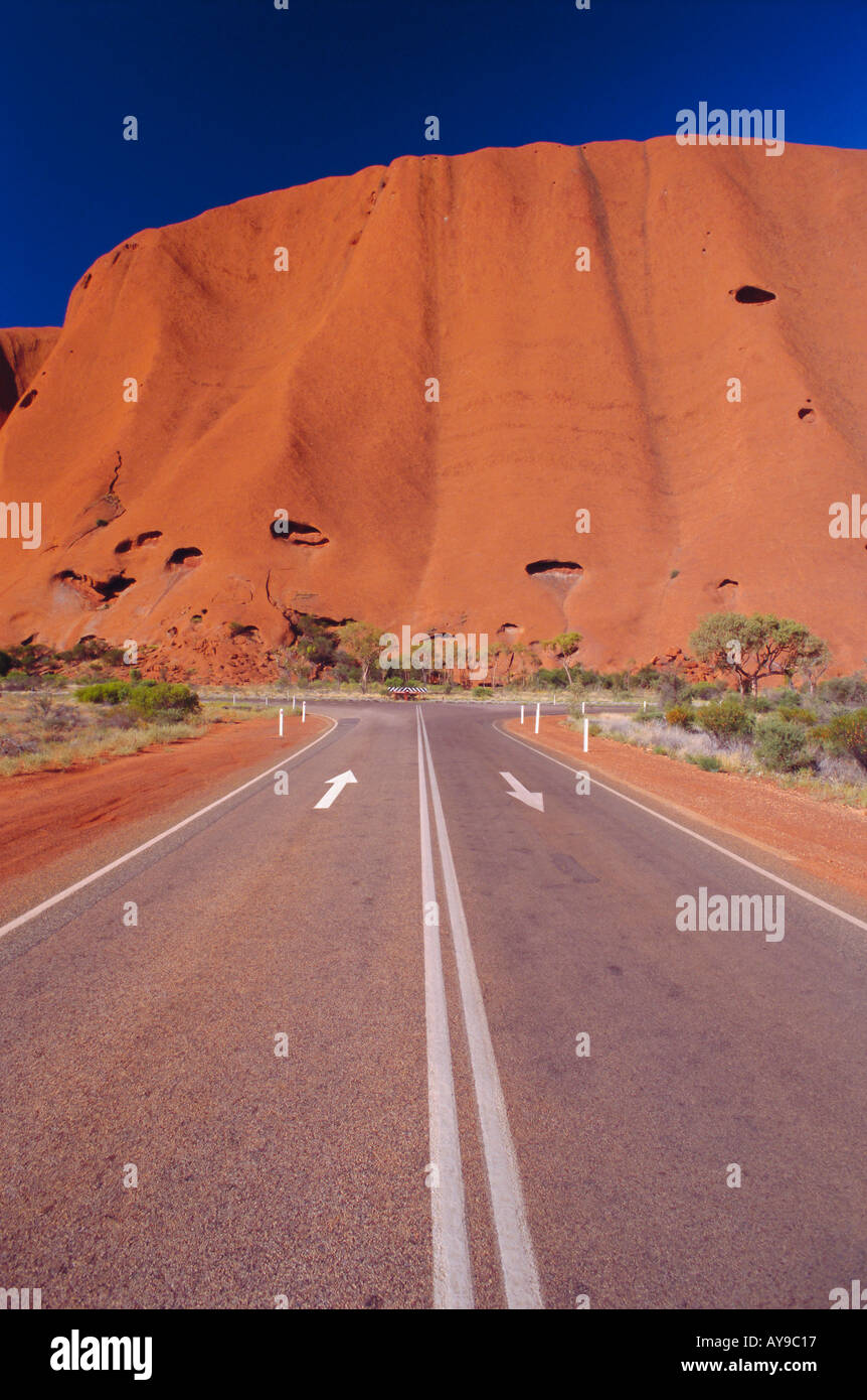 Road to Ayers Rock Australia Stock Photo