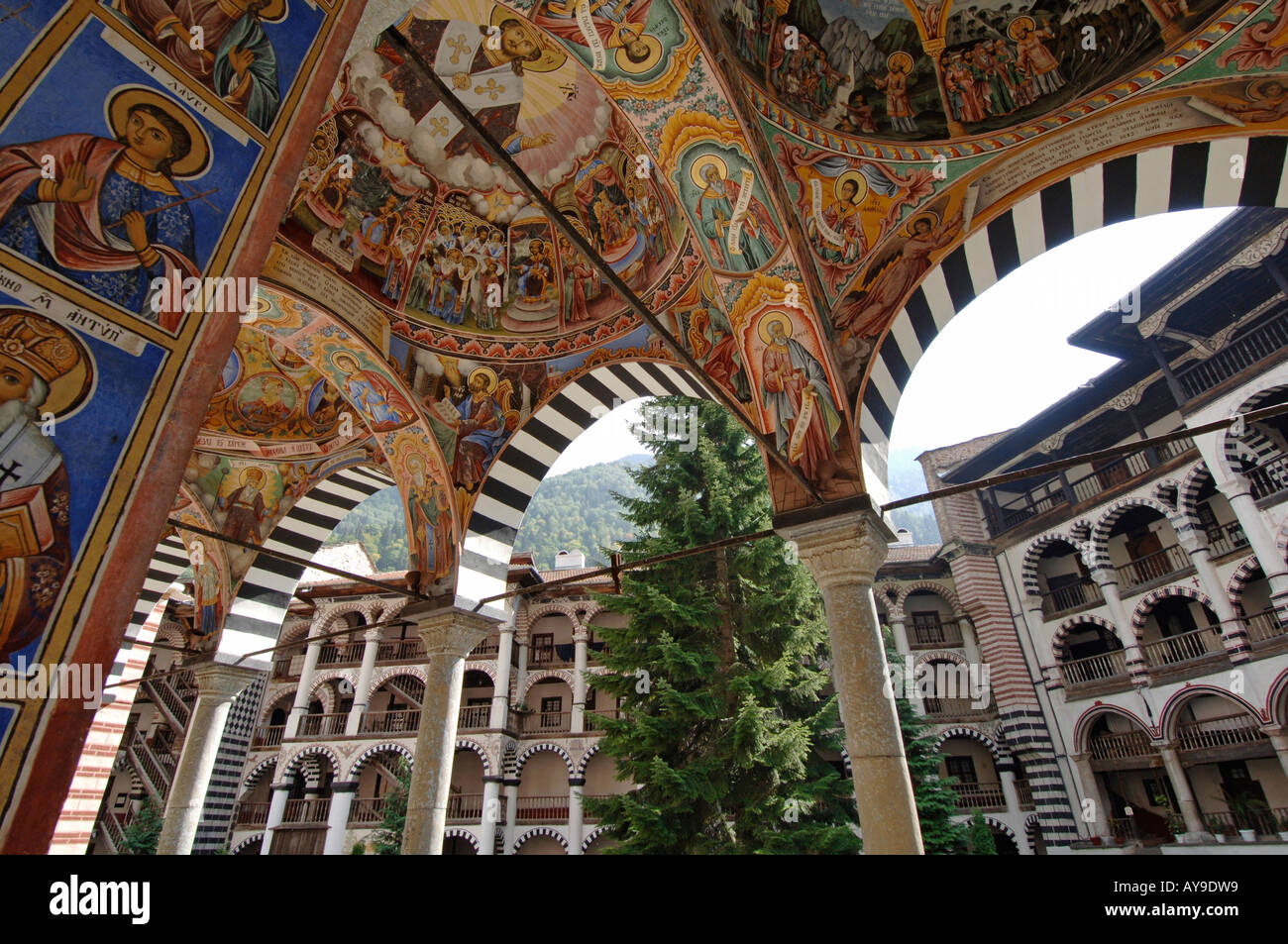 Fire Rila Monastery Rila fresco hi-res stock photography and images - Alamy