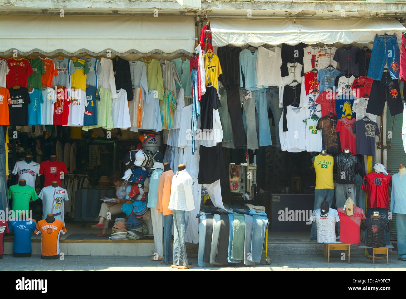 Greece Athens Plaka Shopping District Stock Photo - Alamy