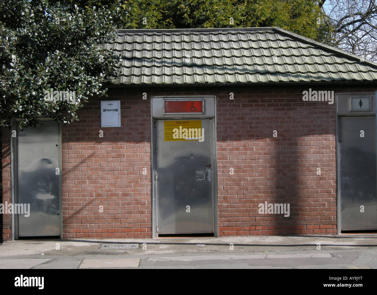 Public Toilets closed on a Sunday Stock Photo Alamy