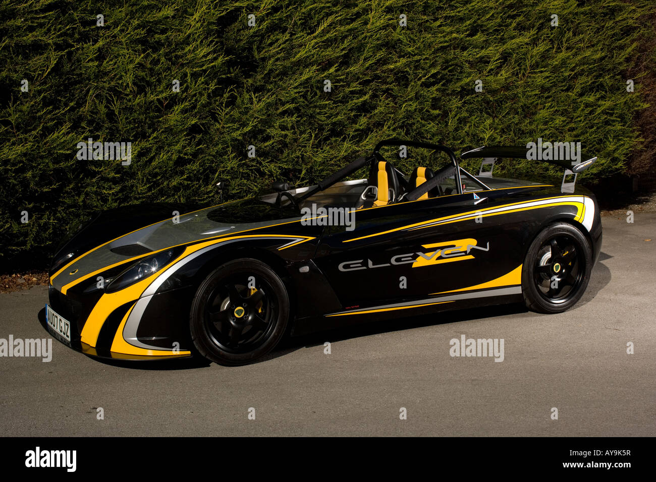 pic Black And Yellow Car Logo https www alamy com stock photo lotus 2 two eleven sports car in black and yellow 17038066 html