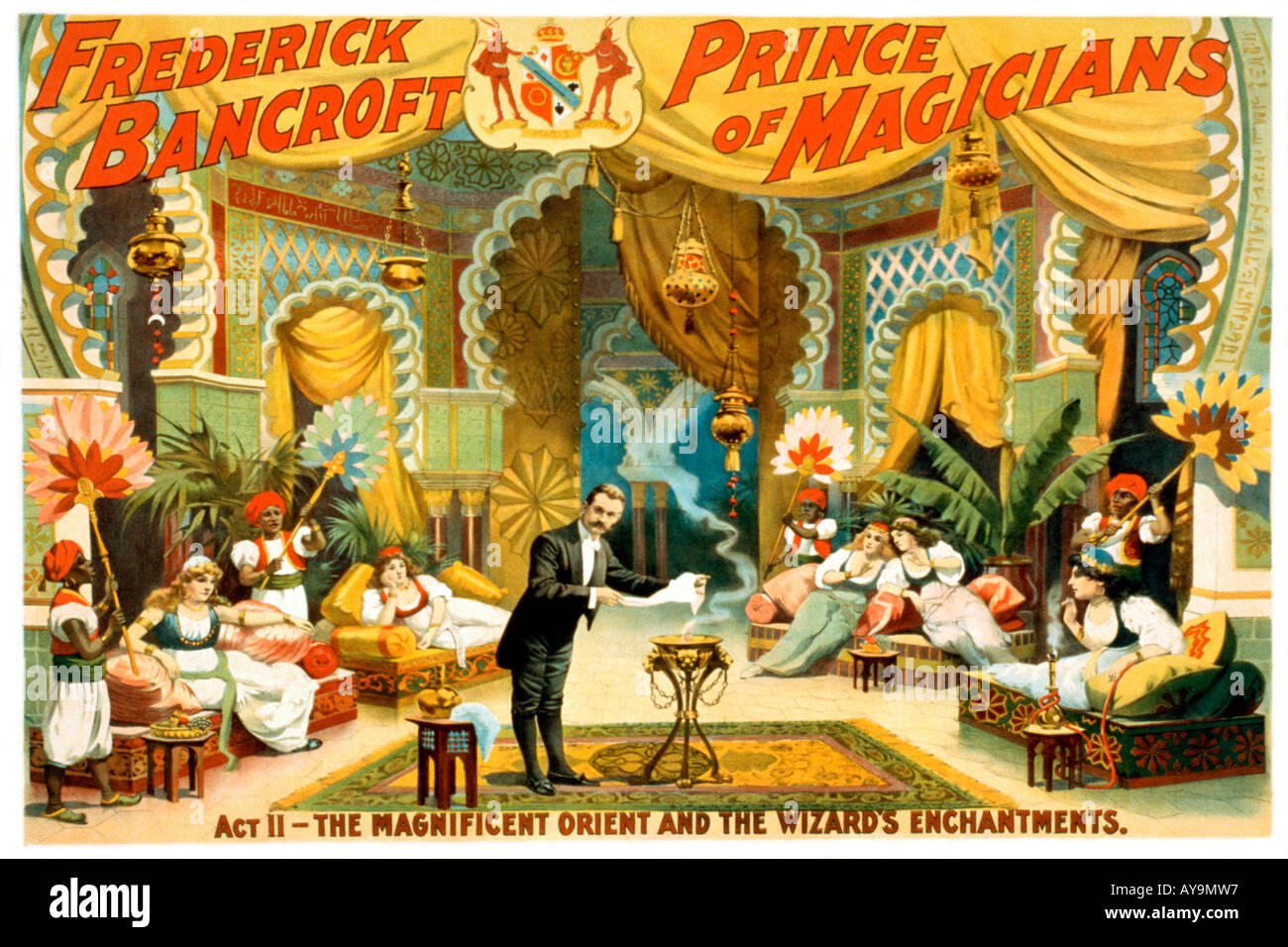 Frederick Bancroft, prince of magicians Stock Photo