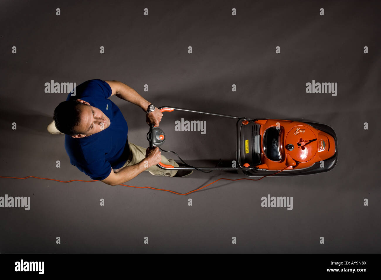 FLYMO VISION COMPACT 330 LAWNMOWER Stock Photo - Alamy