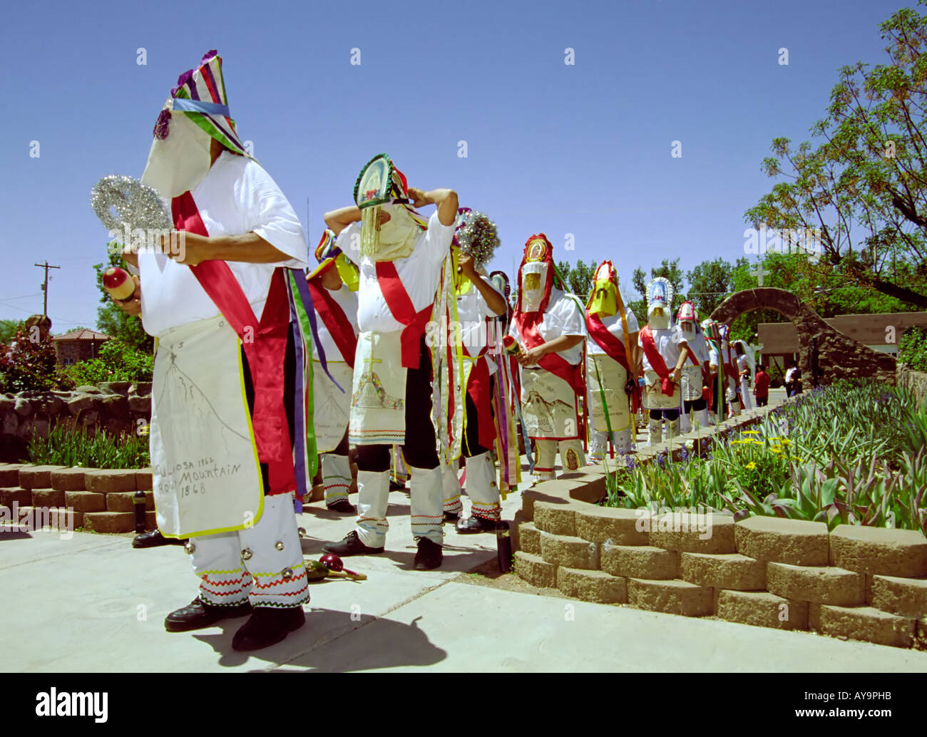 A unique blending of religions and cultures during fiesta, at Saint