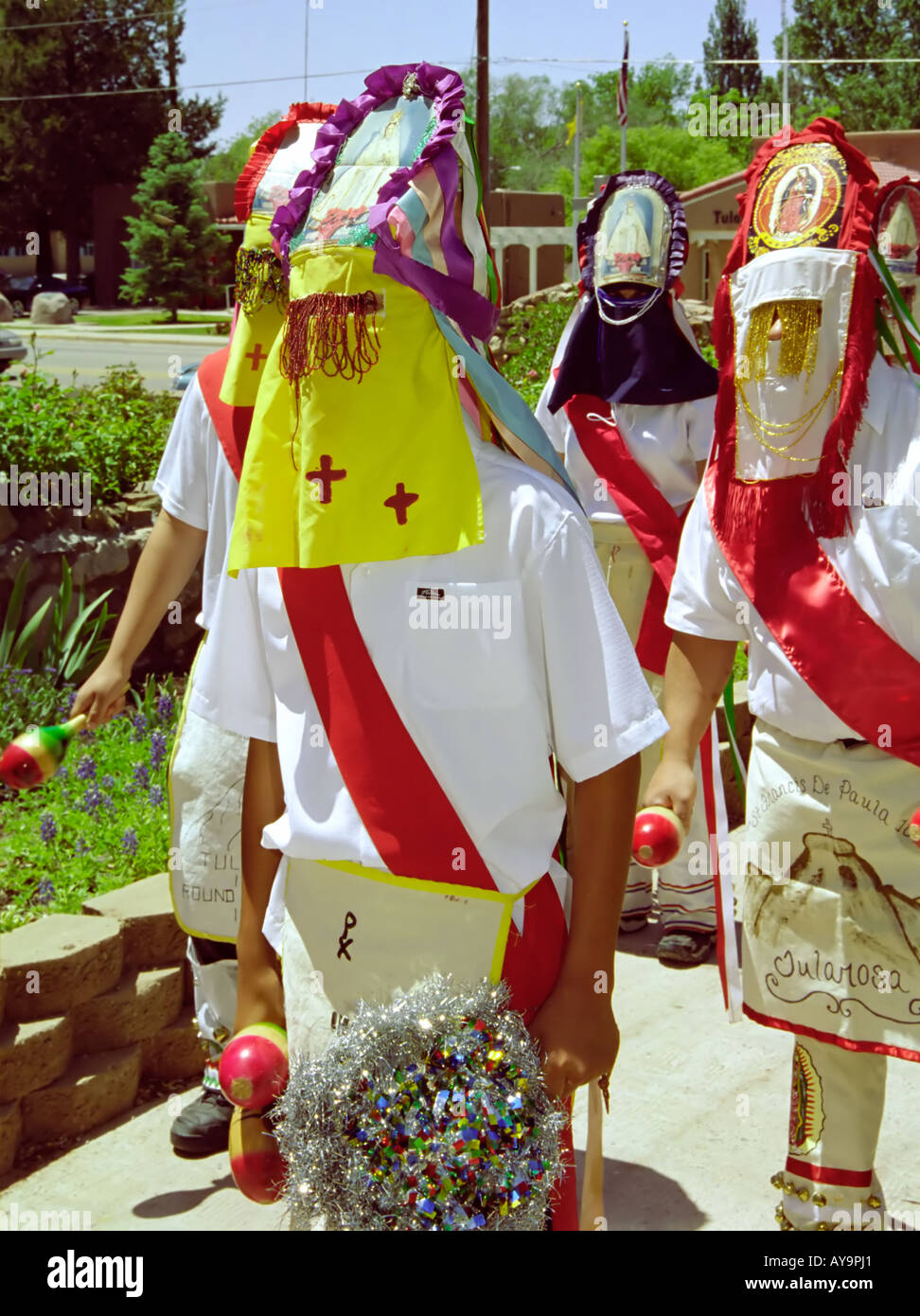 A unique blending of religions and cultures during fiesta, at Saint