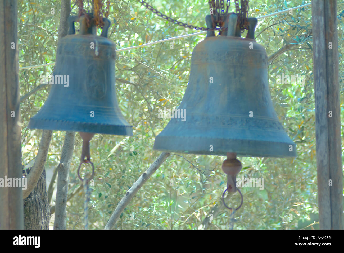 Greece Athens Bells Stock Photo