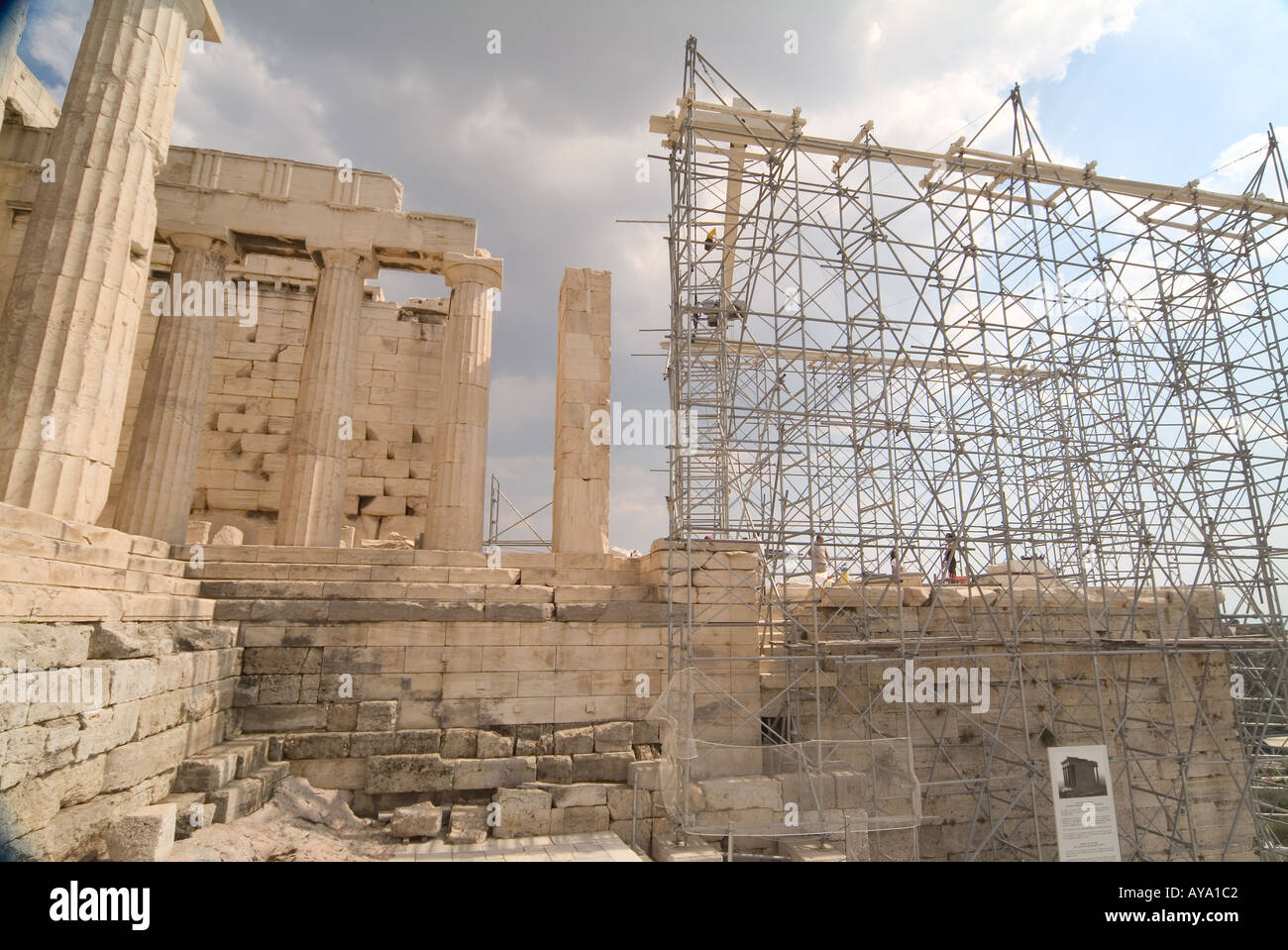 Greece Athens Building Work Acropolis Stock Photo - Alamy