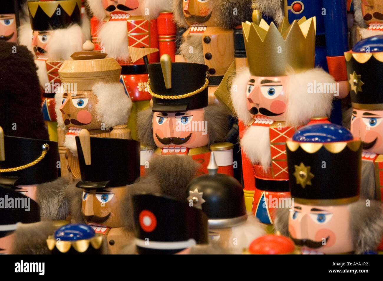 Nutcrackers, Christmas market Stock Photo Alamy