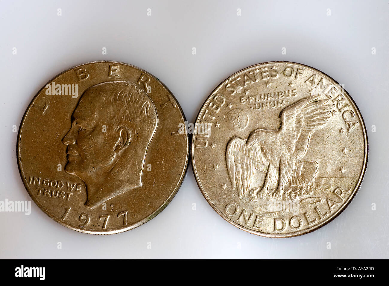 American 1 dollar coin Stock Photo