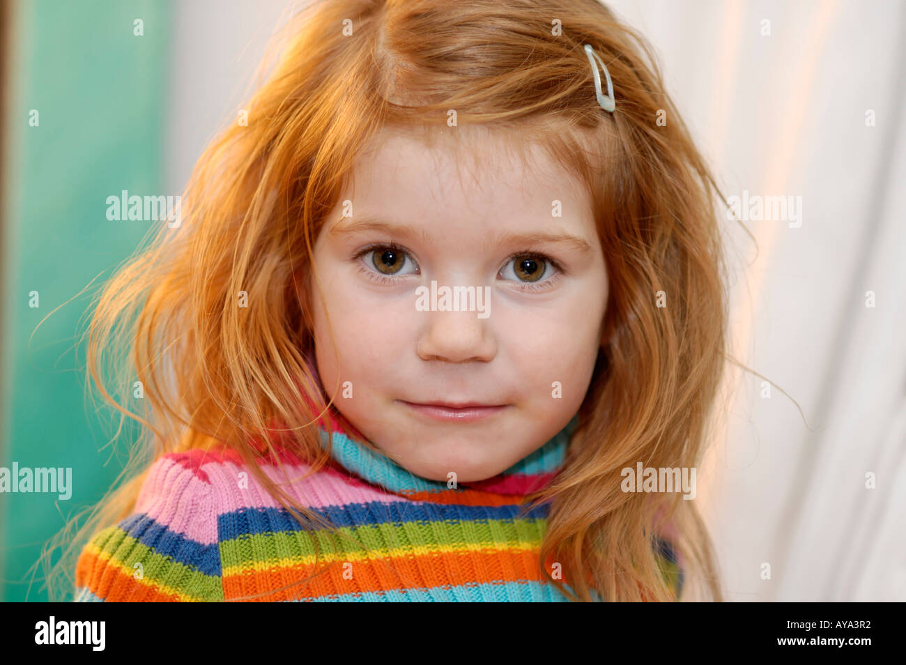 Portraet of a girl 4 years old Stock Photo
