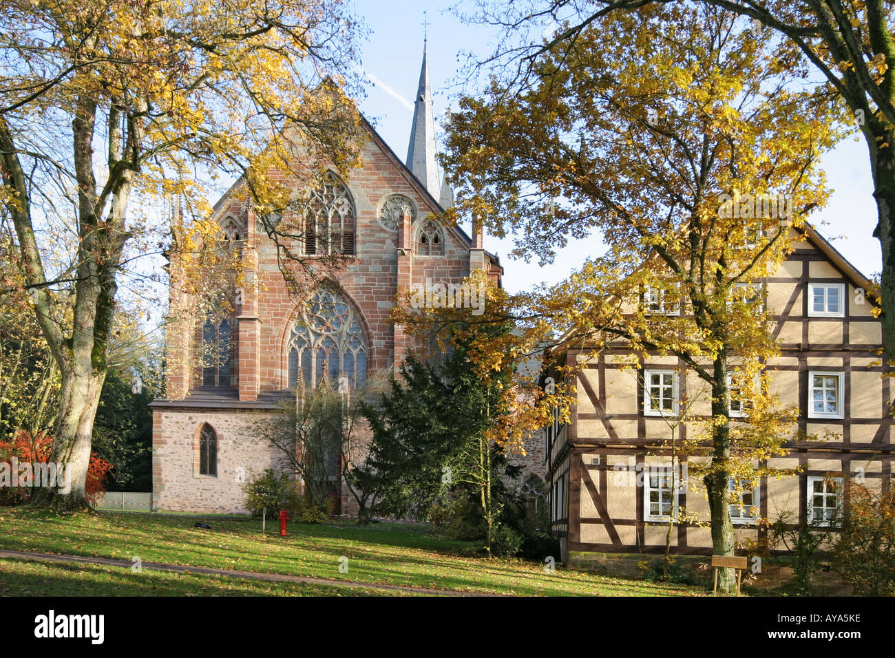 Monastery-church of Haina, Hesse, Germany Stock Photo - Alamy