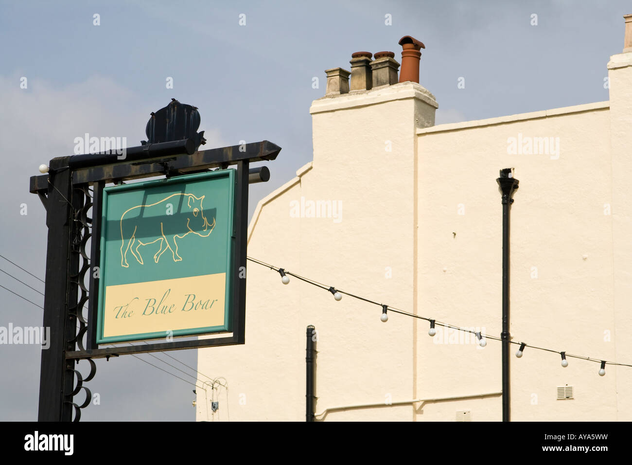 The Blue Boar sign, Abridge, Essex, UK Stock Photo - Alamy