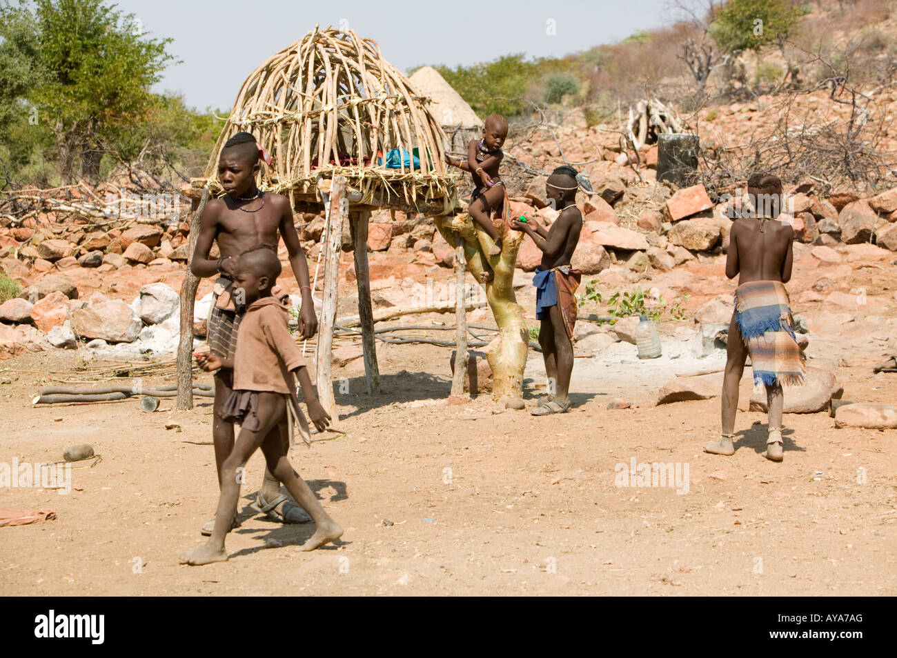 African family standing outside rural hi-res stock photography and ...