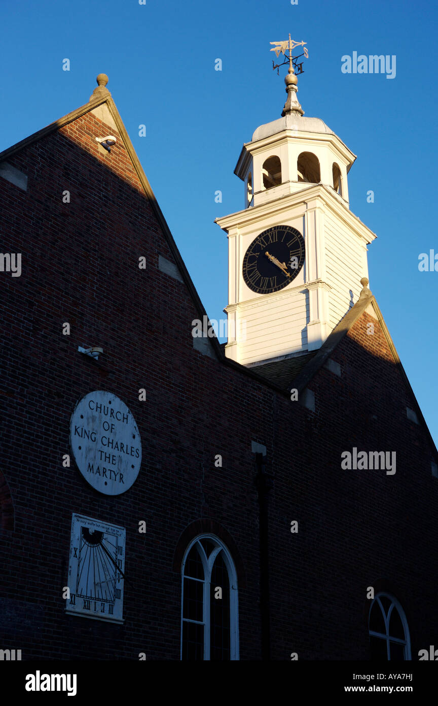 Clock tower of St Charles the Martyr Church in Tunbridge Wells, Kent, England Stock Photo