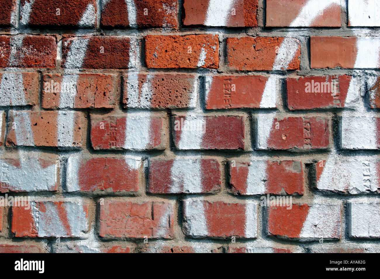 'Graffitti on brickwork Bratislava, Slovakia, Europe' Stock Photo