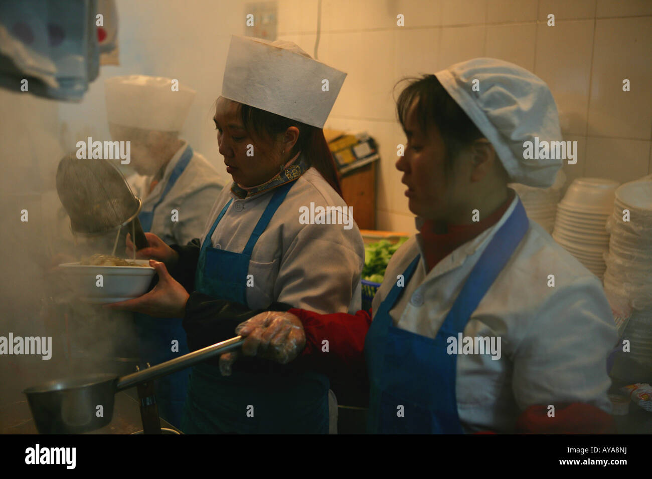 a street kitchen in Shanghai Stock Photo Alamy