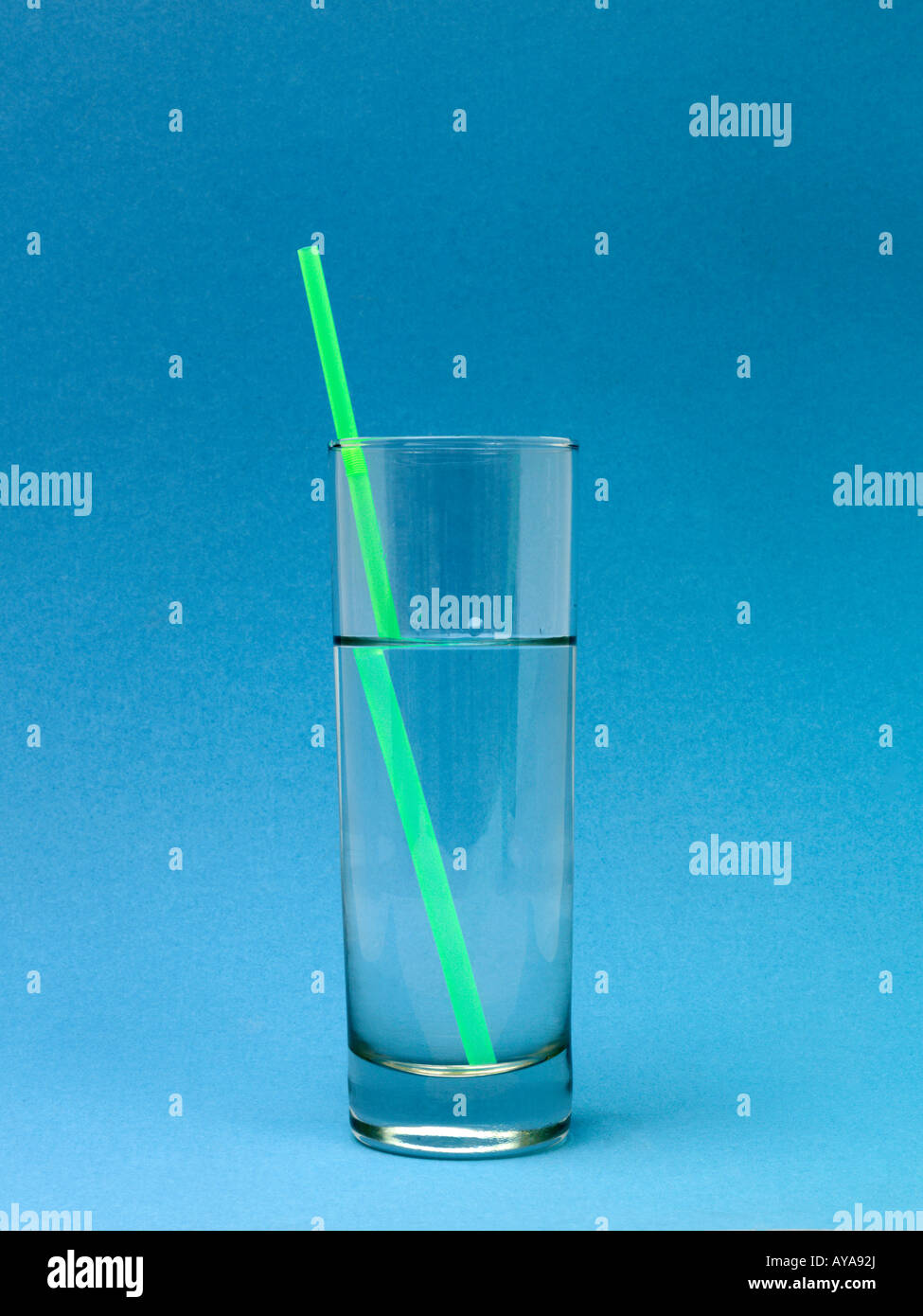 Refraction glass with straw hires stock photography and images Alamy