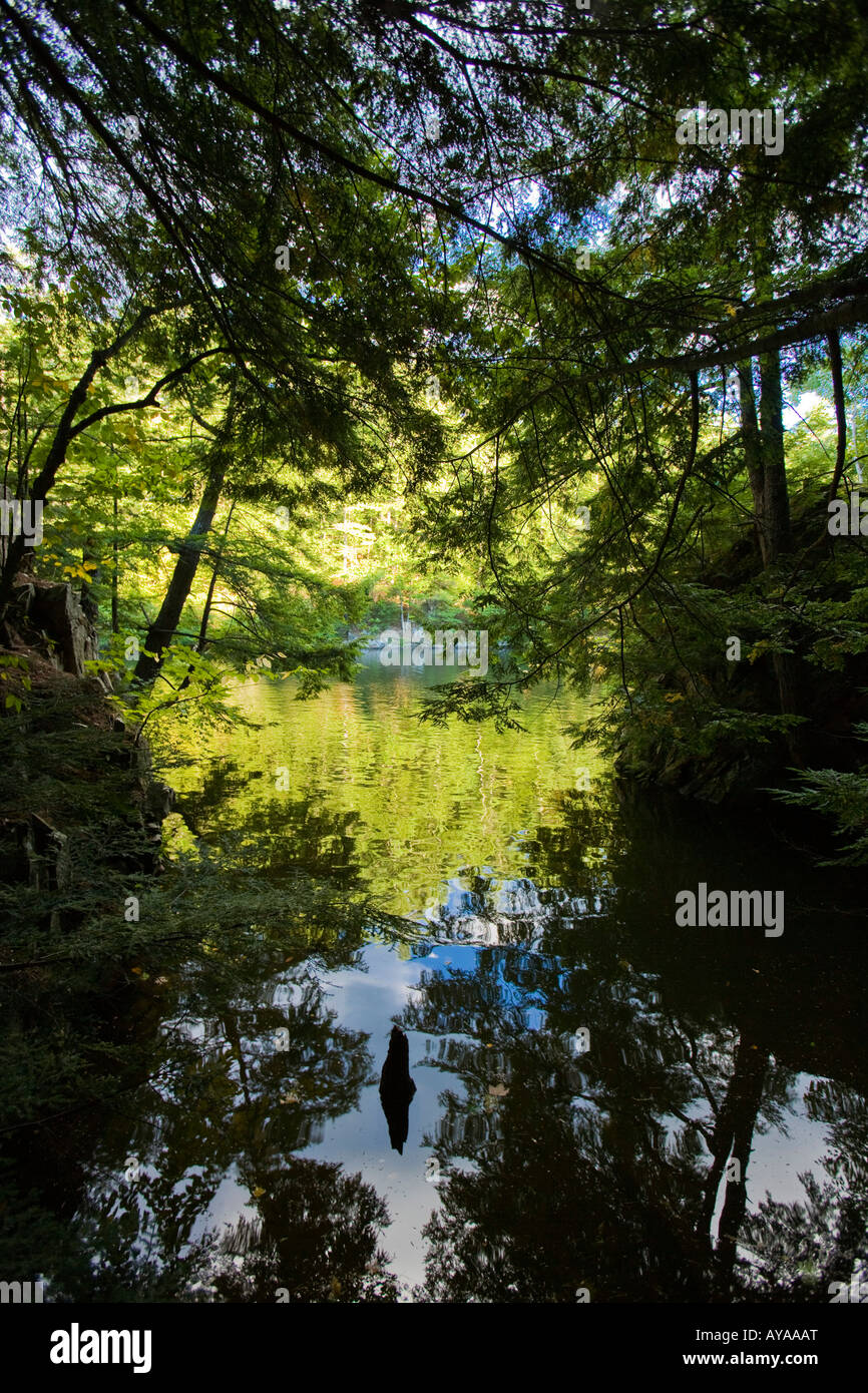 The Saco River in Hollis, Maine.The Saco River in Hollis, Maine Stock