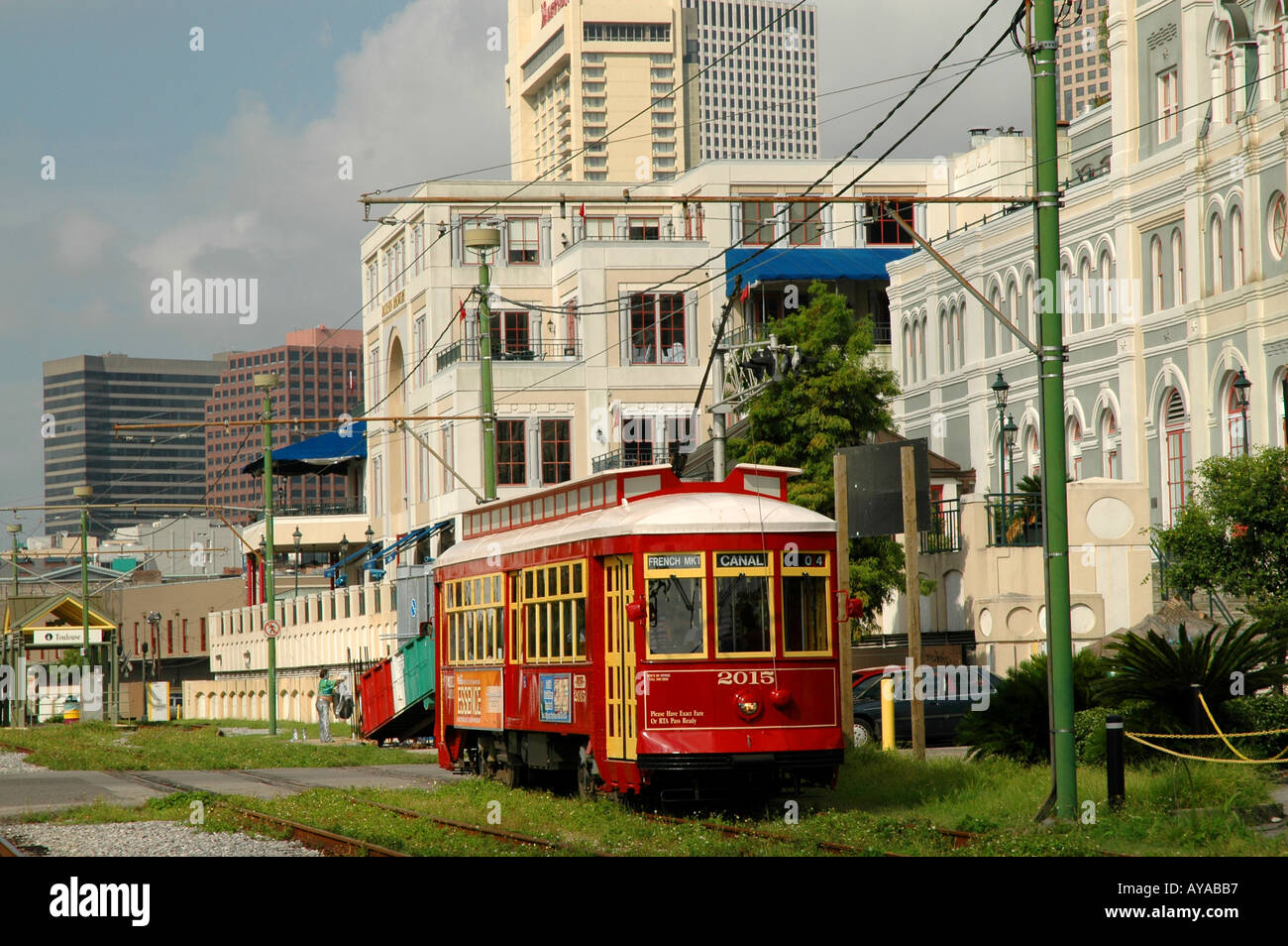 New Orleans LA Louisiana Street Car Stock Photo Alamy