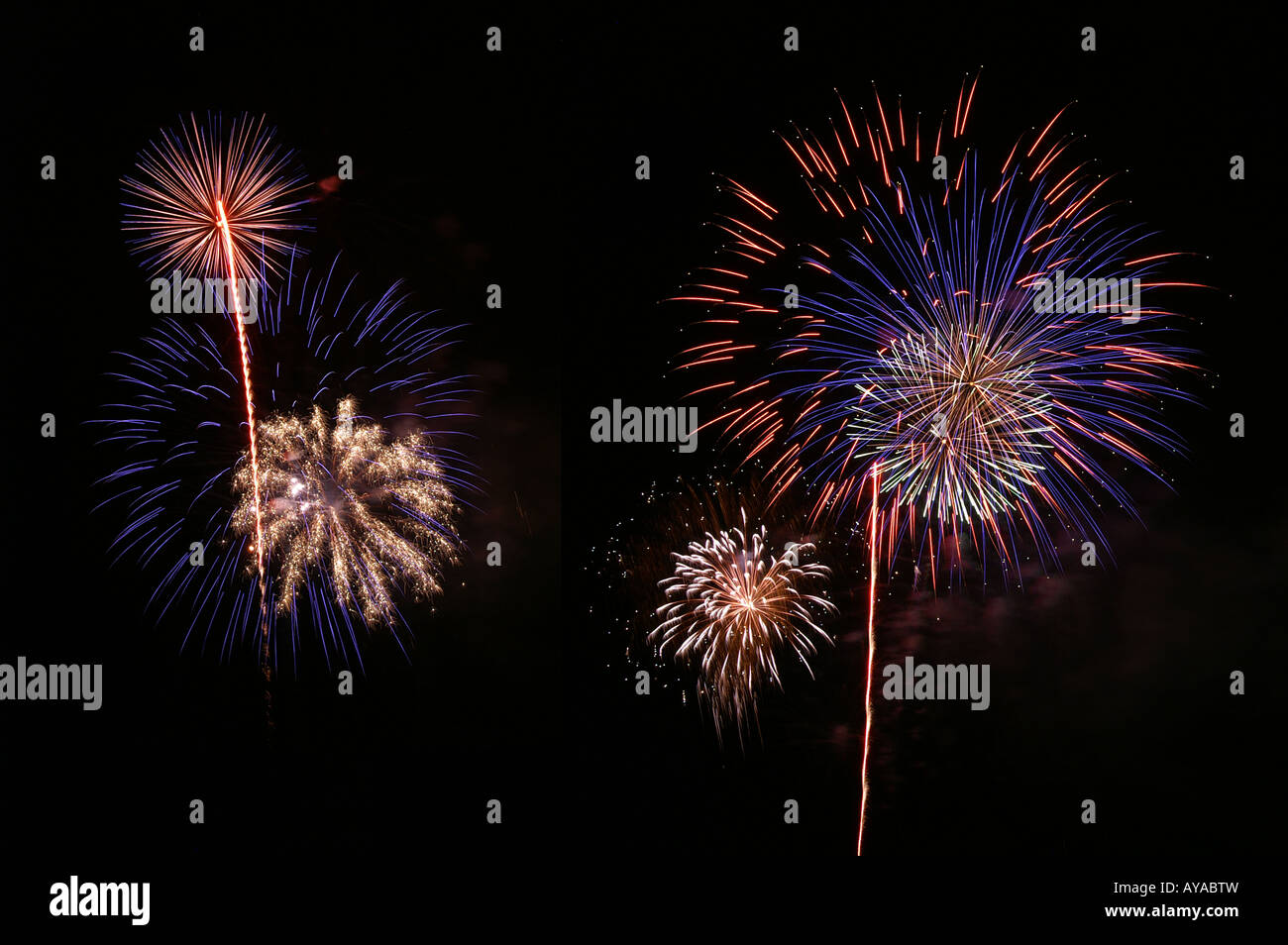 Fireworks / Feuerwerk Stock Photo