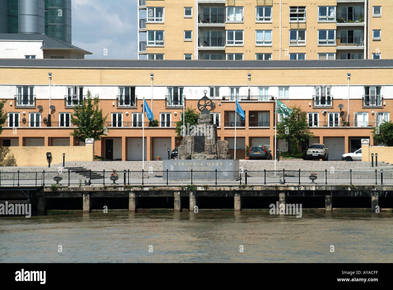 East London River Thames Virginia Quay water side property development