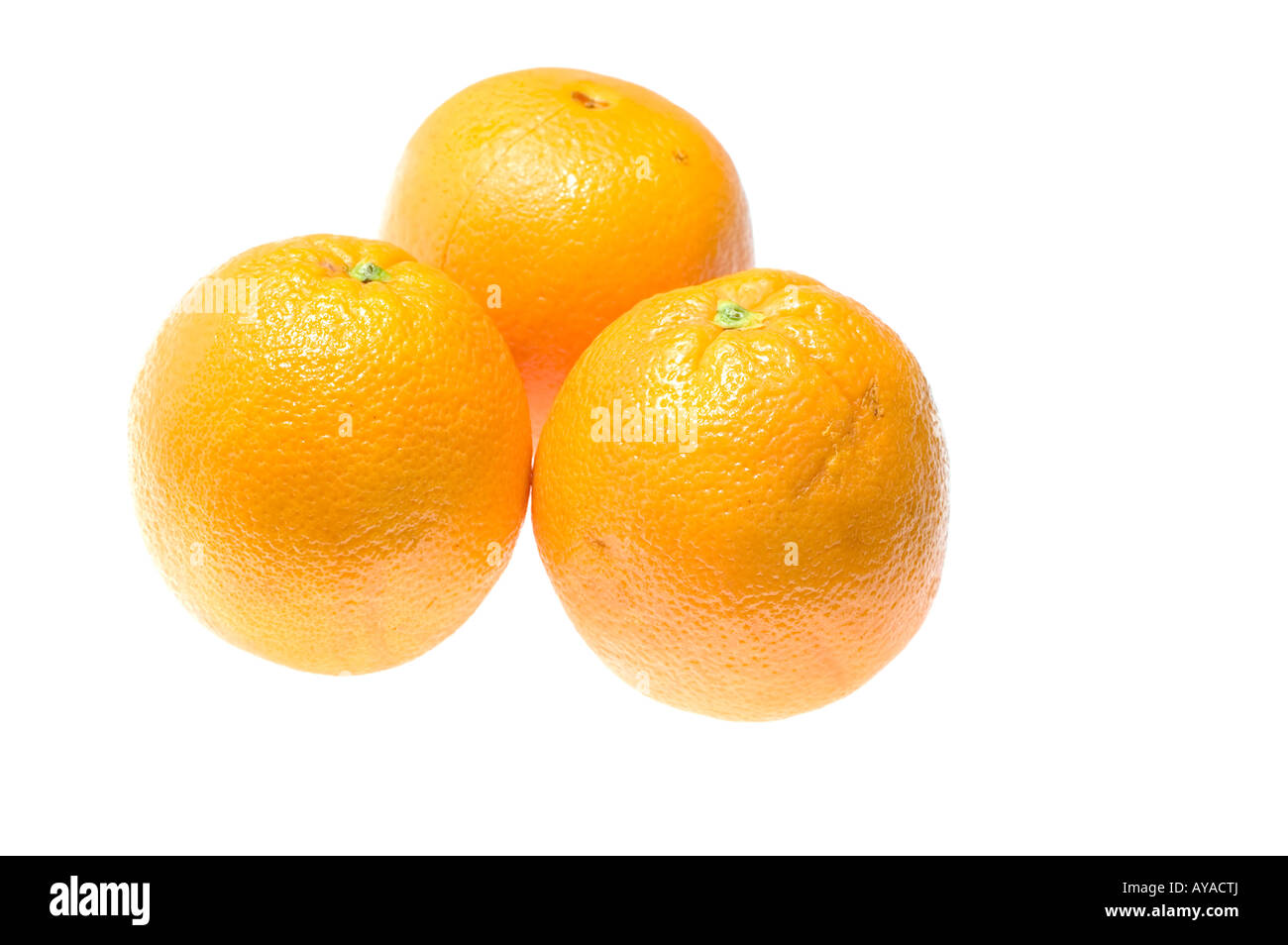 object on white food Fruit orange Stock Photo