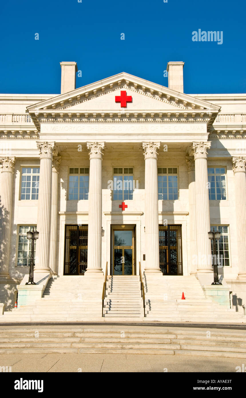 Historic headquarters of the American National Red Cross in Washington DC near the White House Stock Photo