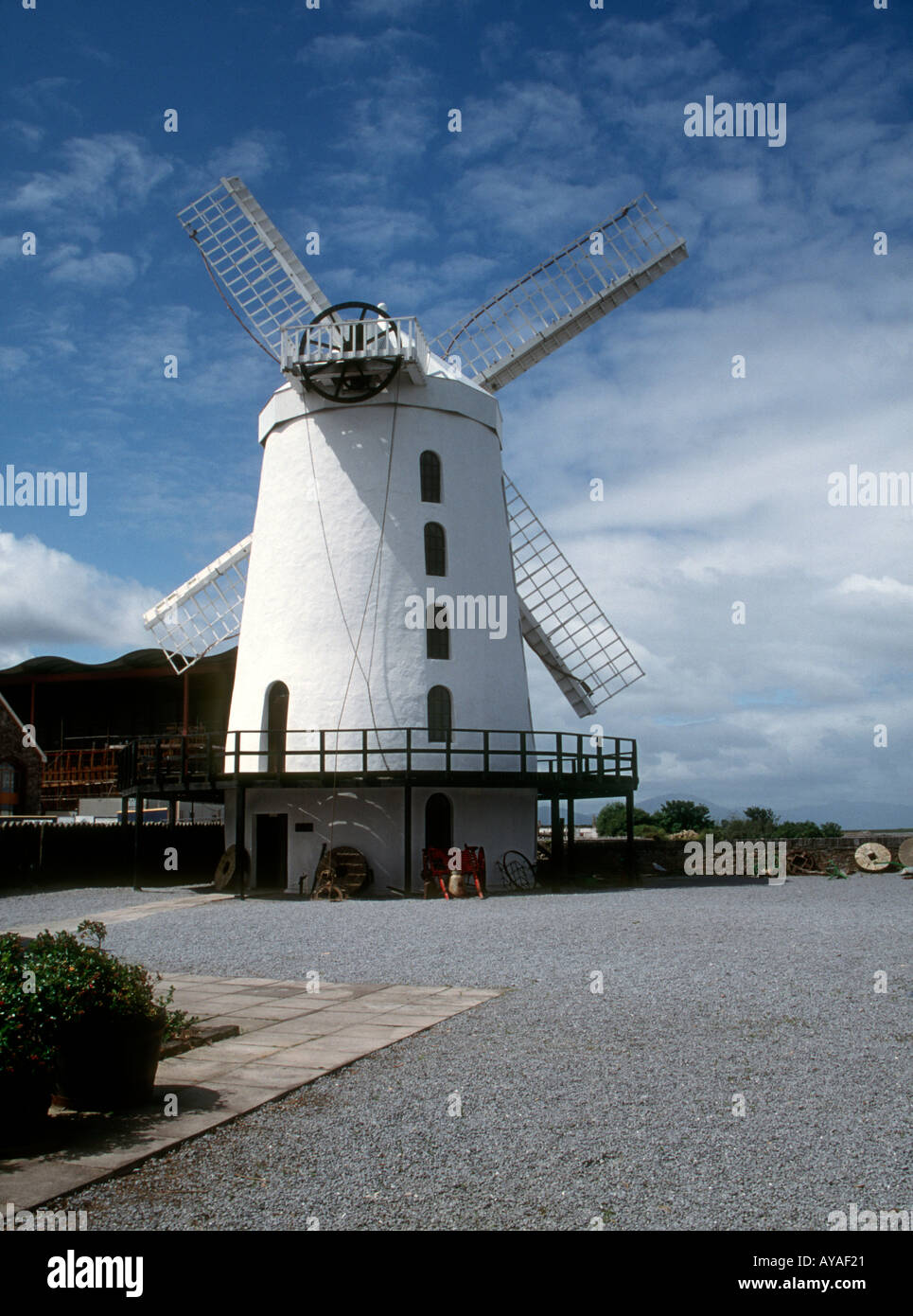 Exterior of Blennerville Windmill Tralee Ireland Stock Photo