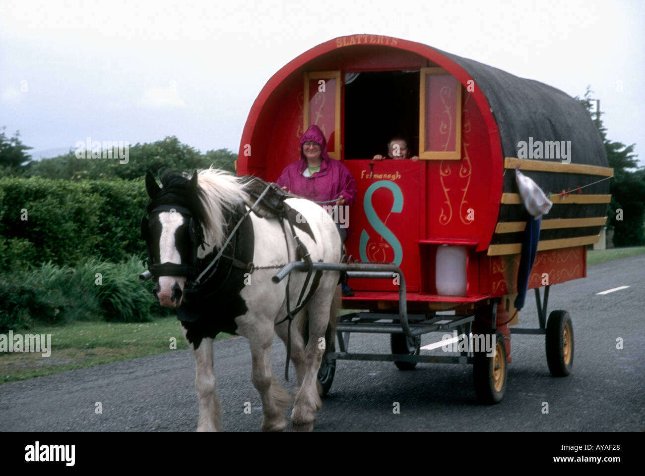 Tinker Wagon Near Tralee Ireland Stock Photo Alamy