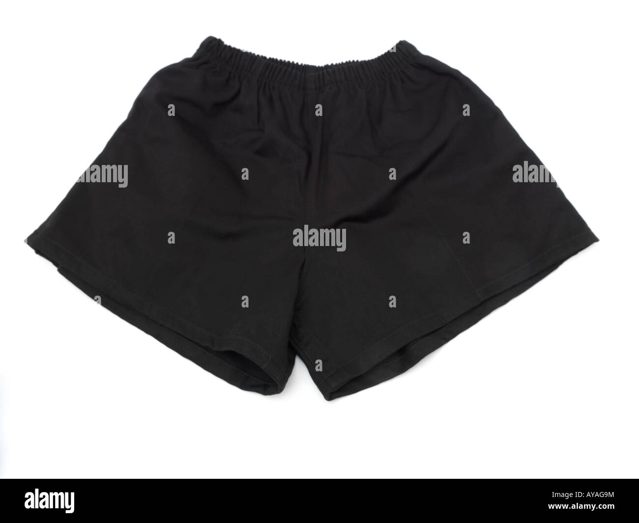 Black Rugby Shorts Stock Photo