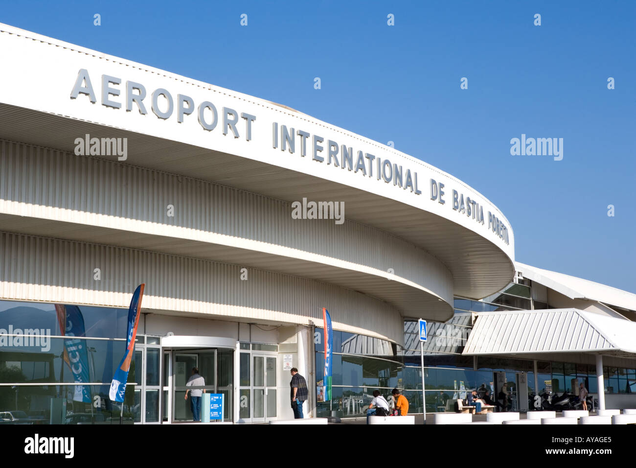 Bastia Airport terminal Corsica France Stock Photo Alamy