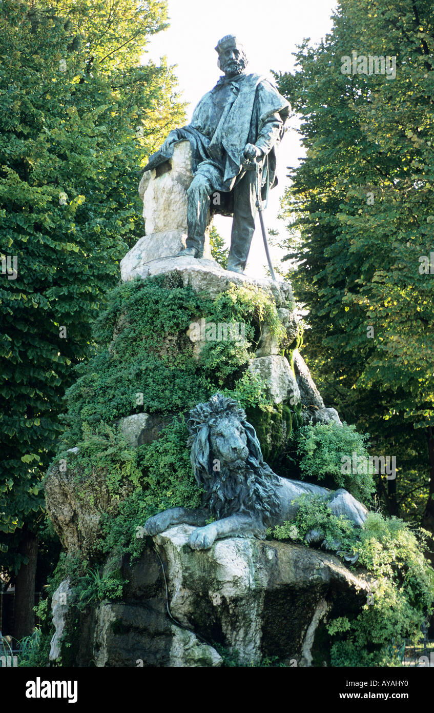 Statue of Garibaldi in Venice s Giardini Pubblici Stock Photo