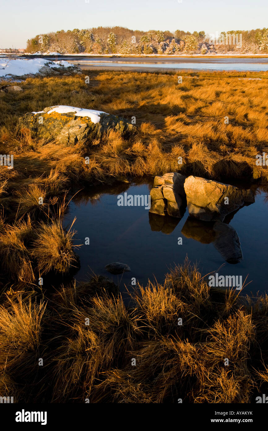 Goose Island in Sagamore Creek at the Creek Farm Reservation in