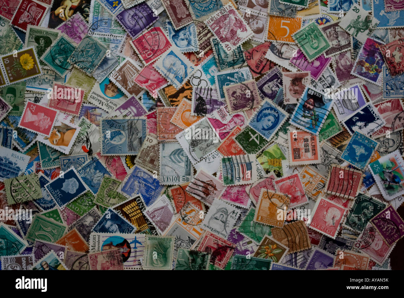 postage stamps Stock Photo
