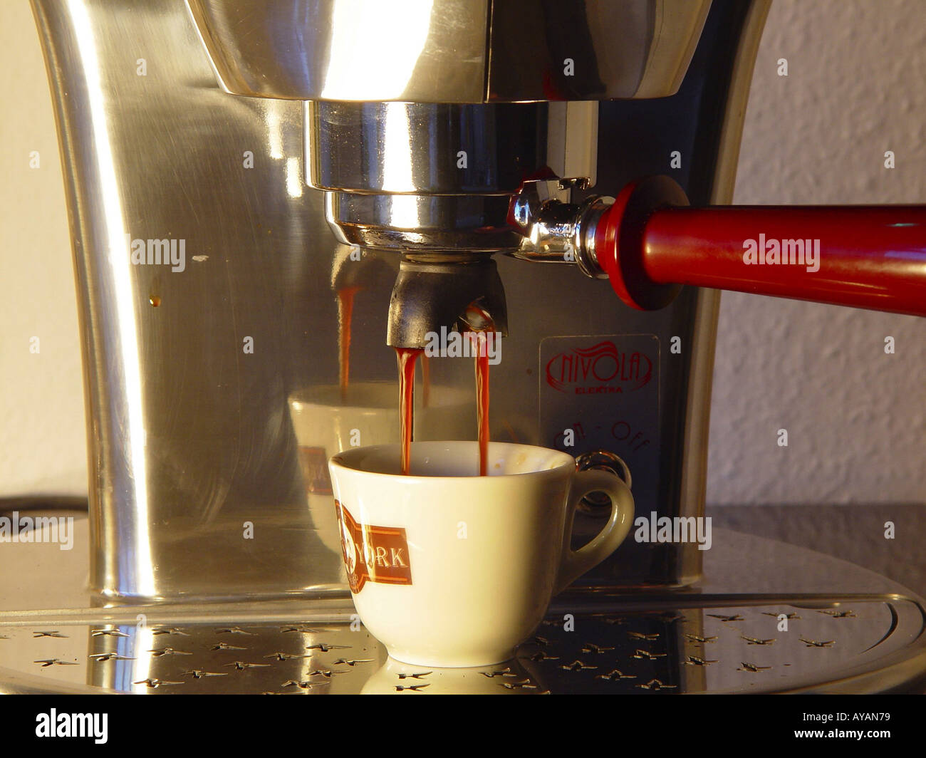 Zubereitung von Espresso Stock Photo