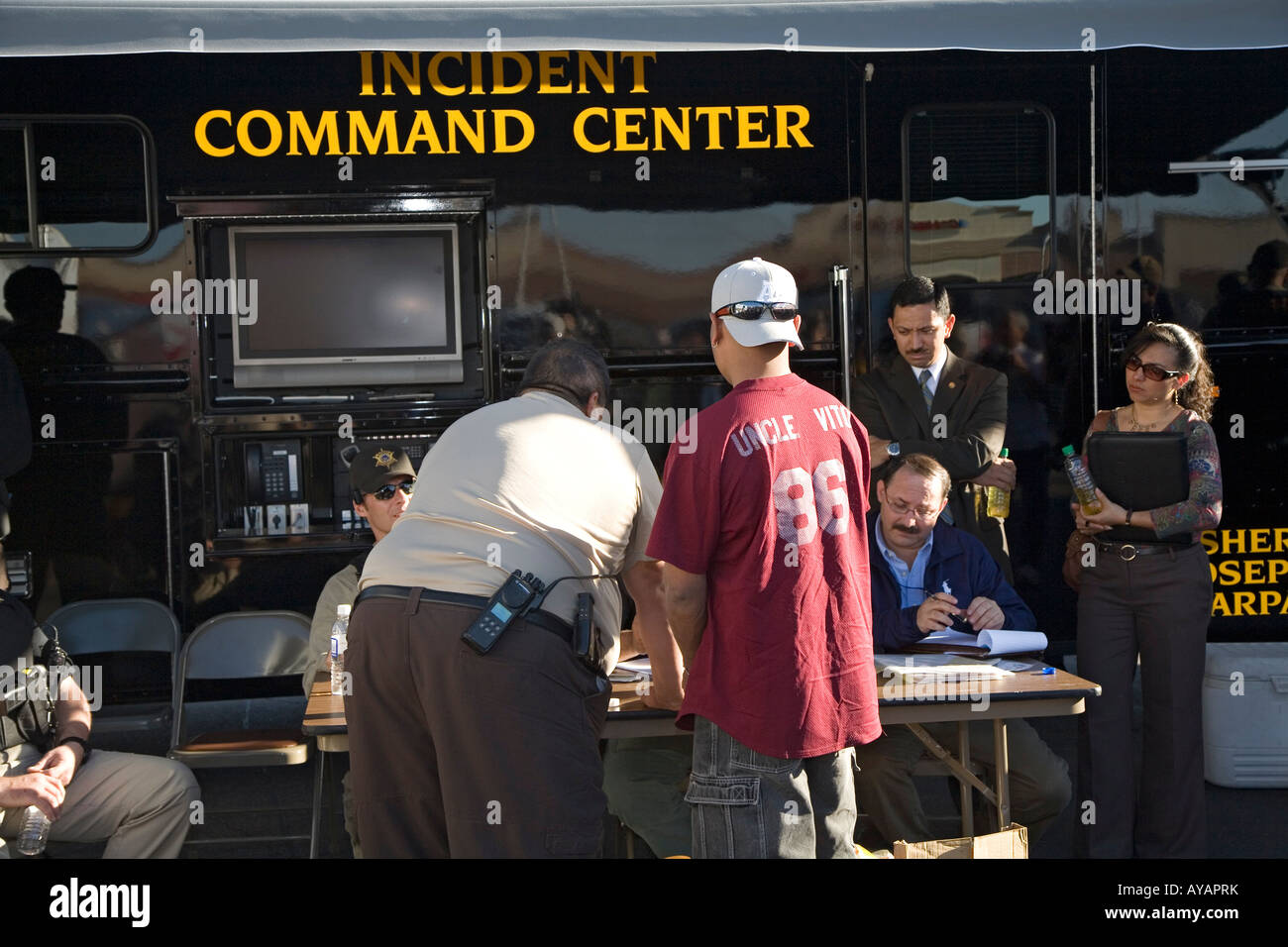 Sheriff Sweeps Phoenix Neighborhoods for Undocumented Immigrants Stock Photo