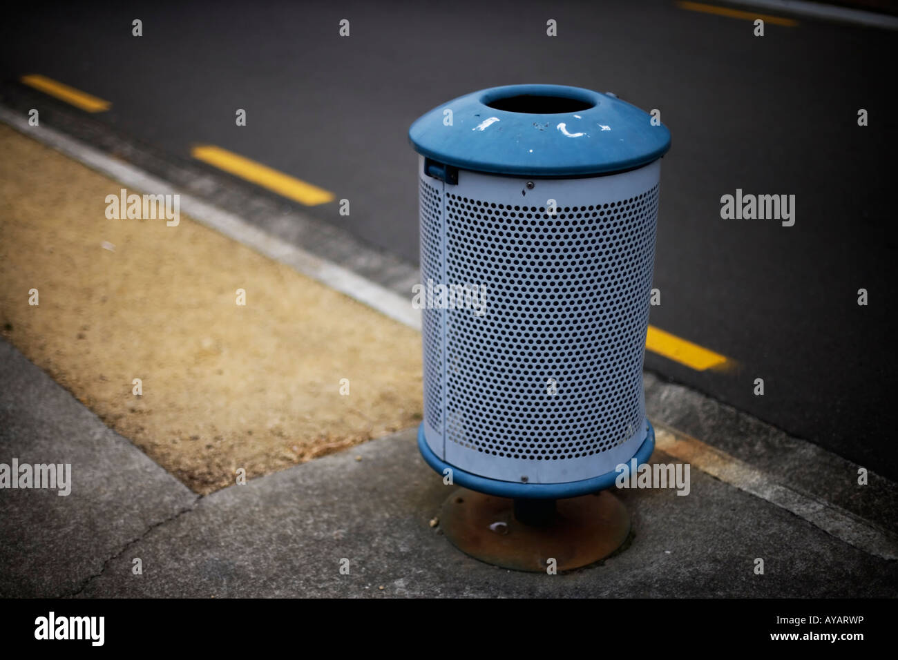 Litter bin Palmerston North New Zealand Stock Photo