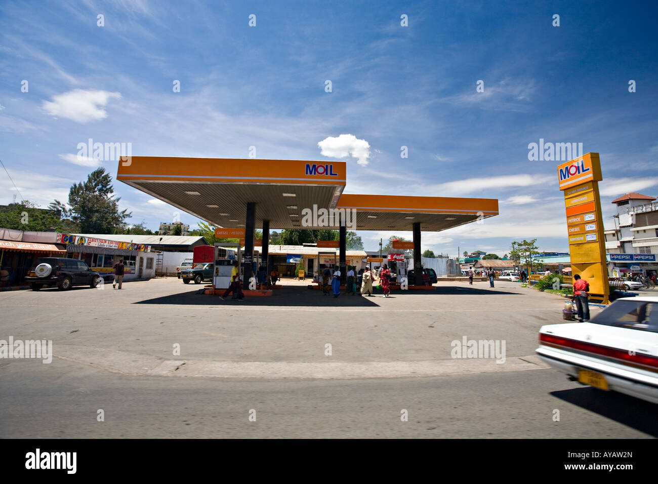 Gas Station in Mwanza, Tanzania, Africa Stock Photo Alamy