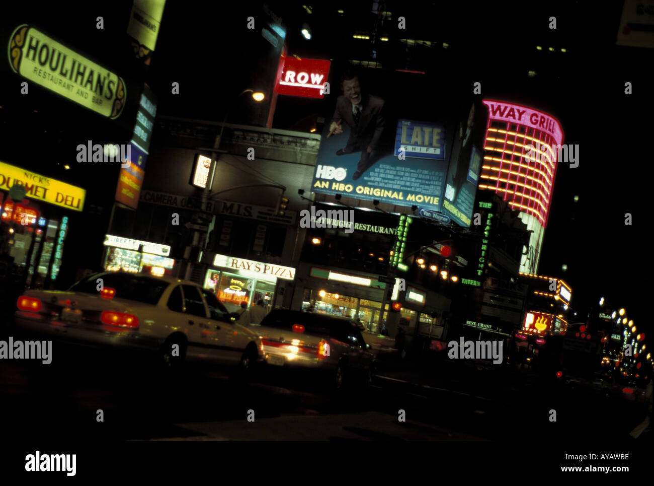 Nachtleben in New York City Stock Photo