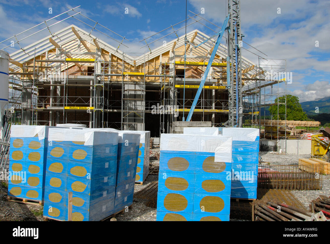 Building site on the coutryside Stock Photo