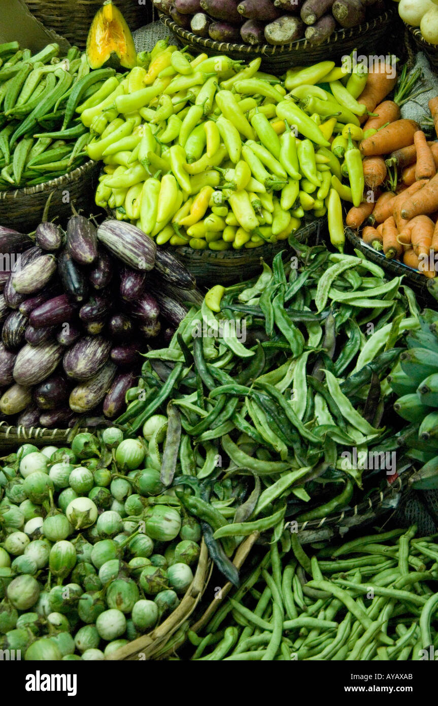 Vegetables for sale at the market in Nuwara Eliya, near Kandy, Sri