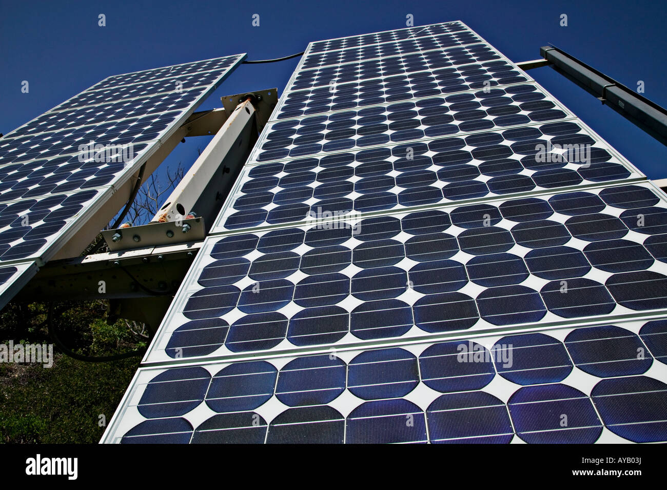 Solar panels USA Stock Photo Alamy