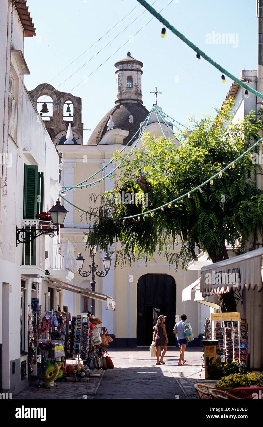 Village Of Anacapri On Capri Island Stock Photo Alamy