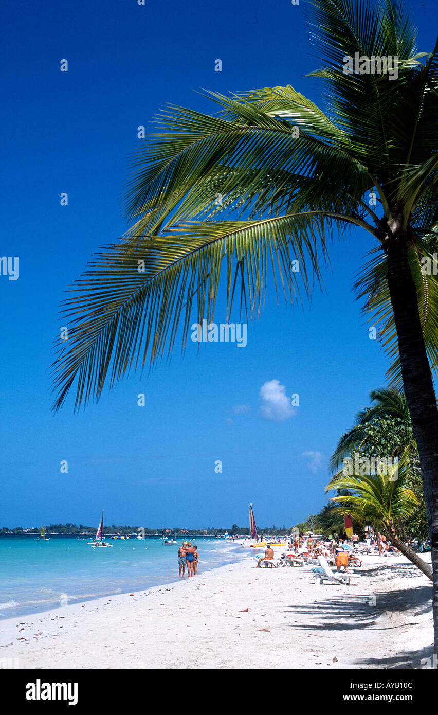 Negril Beach in Jamaica Stock Photo
