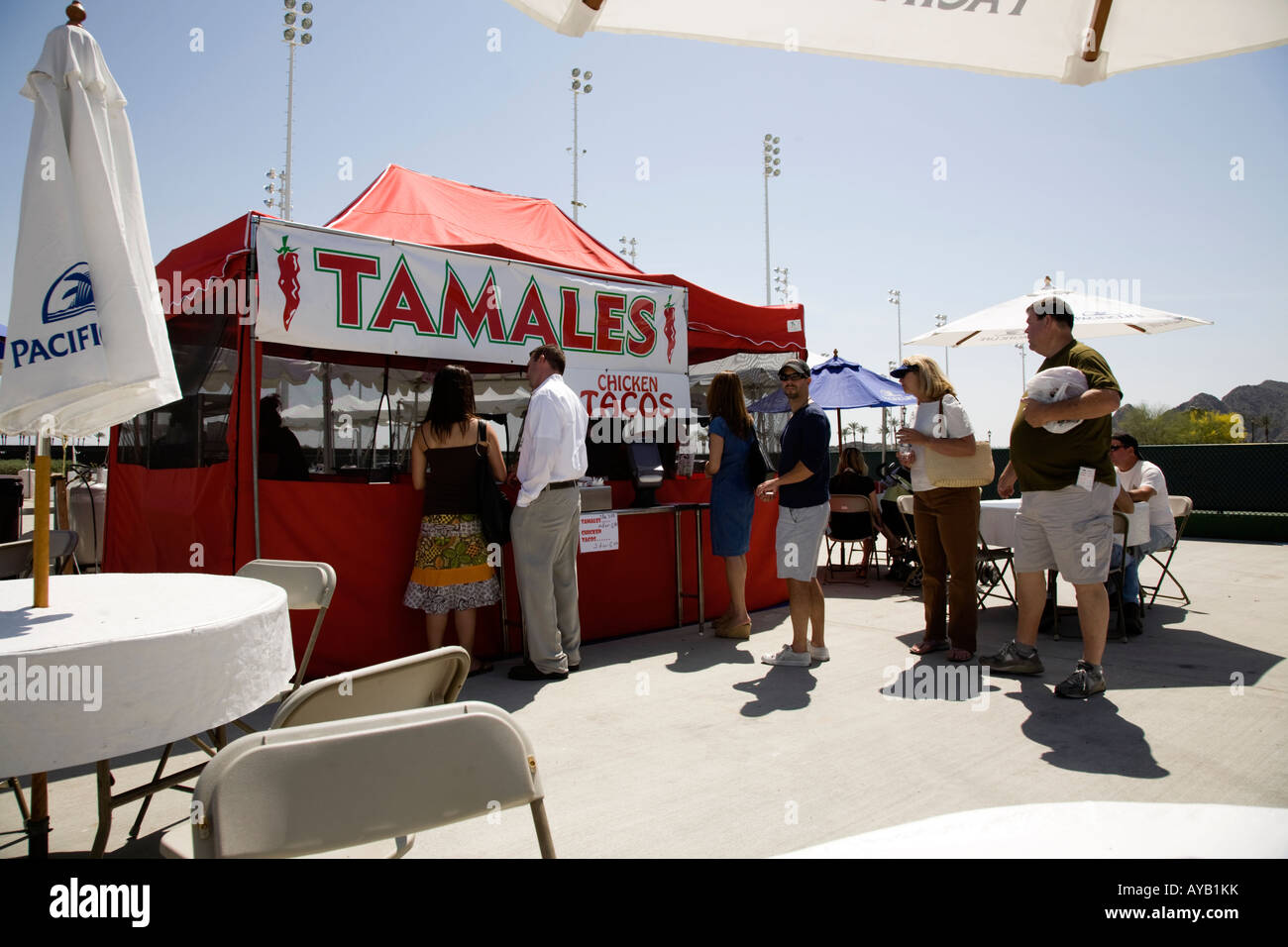 Tamale Stand Fast Food Mexican Taco Tacos Stock Photo Alamy