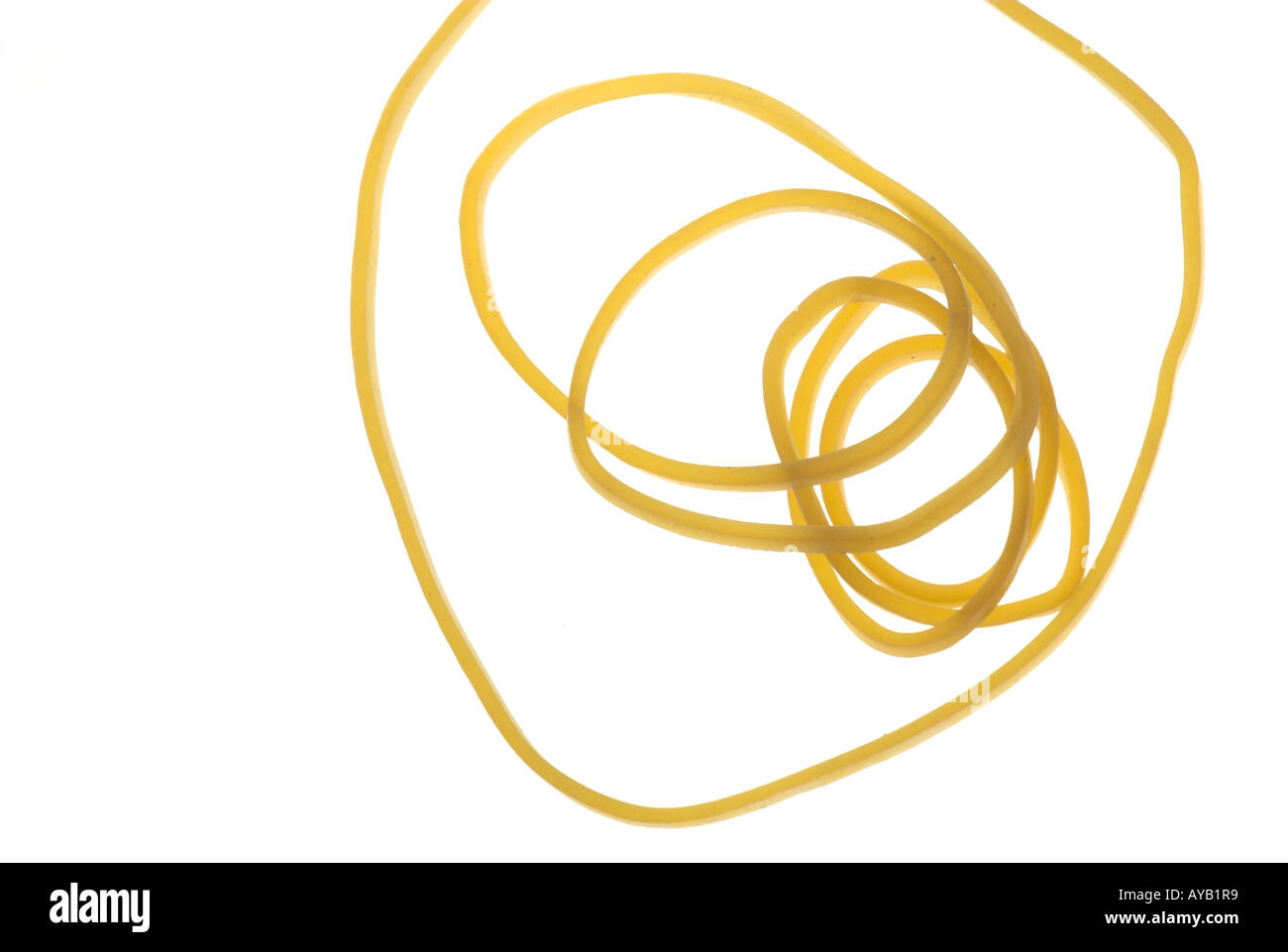Rubber band elastic band Stock Photo Alamy
