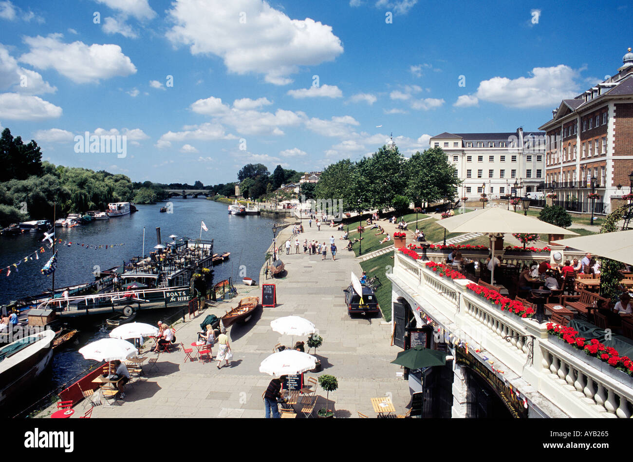 Richmond and river Thames in Surrey London Stock Photo