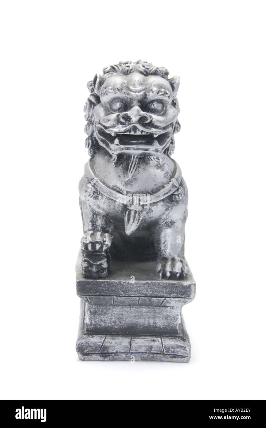 Chinese Lion Statue Stock Photo Alamy